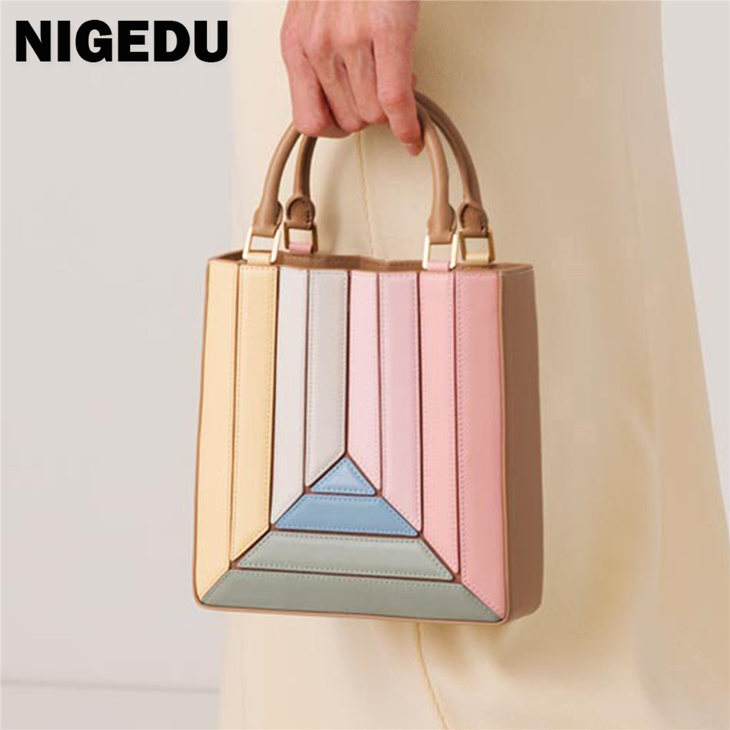 Women'S Bags Jacquemus - Brand design panelled women handbag small