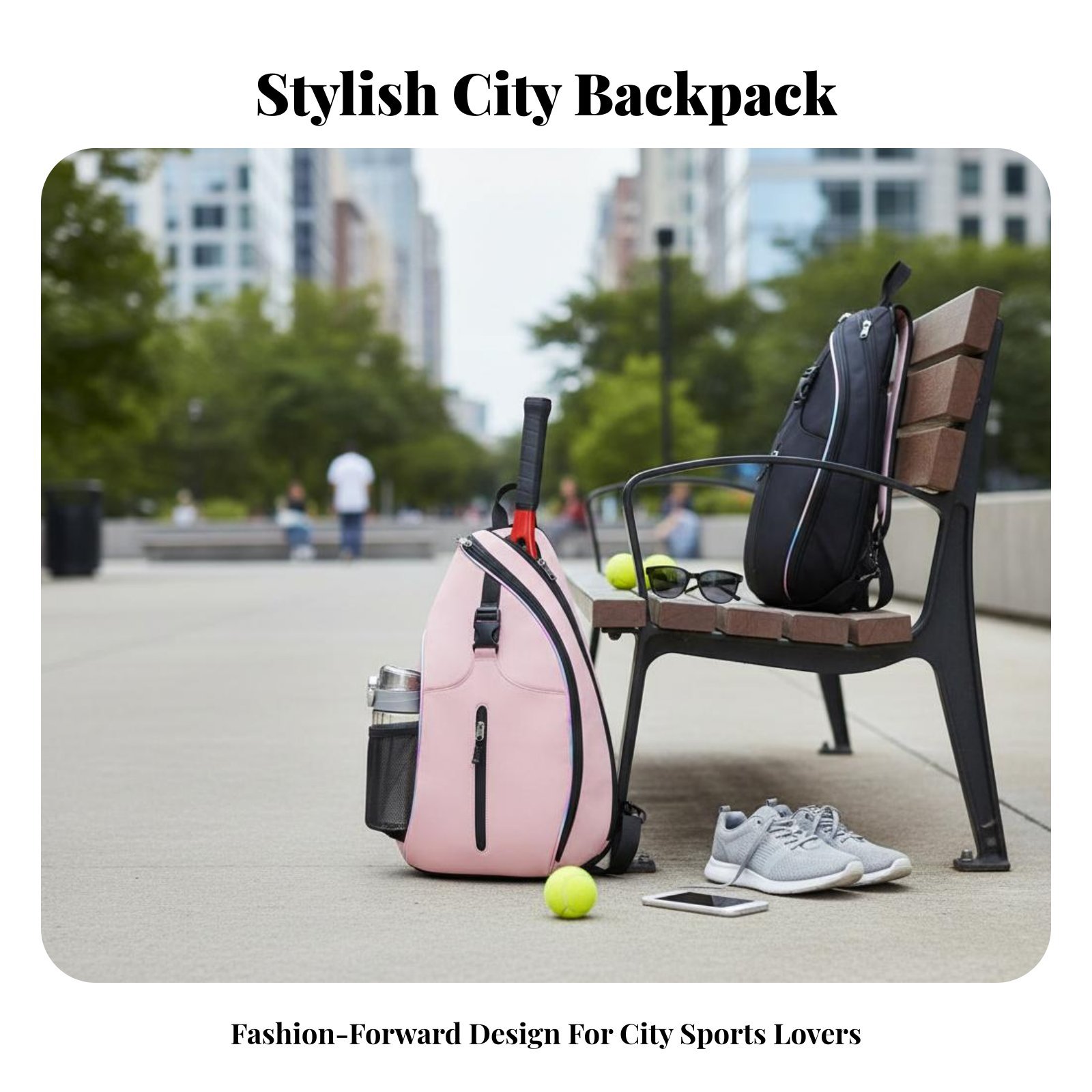 Women Bags Crossbody - Pickleball Backpack Sturdy Badminton Gear Bag