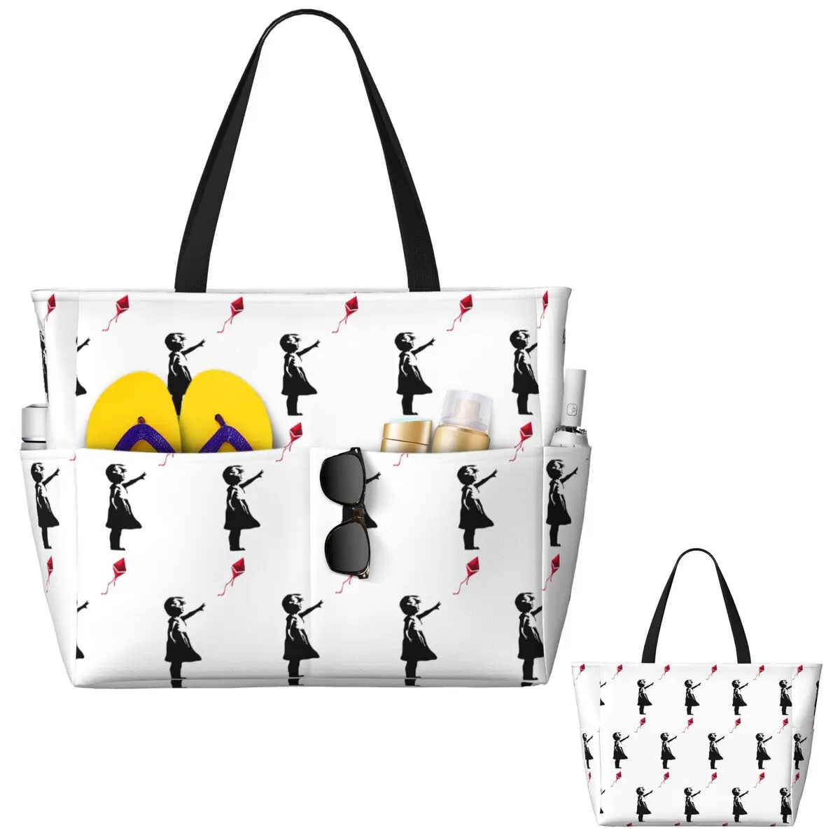 Women X Bags - Ethereum X Banksy Balloon Girl Beach