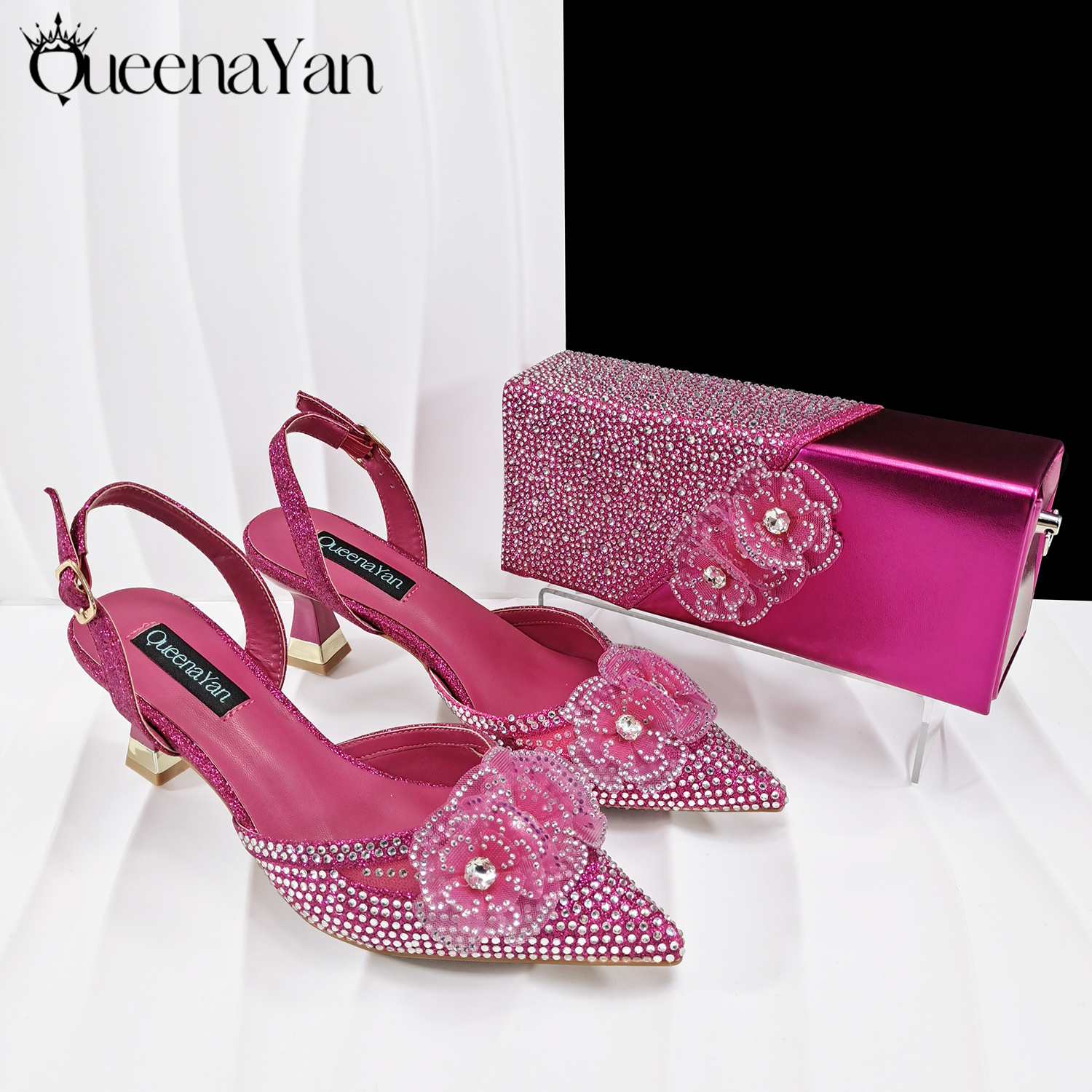 QueenaYan Fuchsia Color Shoes  – Women Bags Medium Size Bewertung und Preis