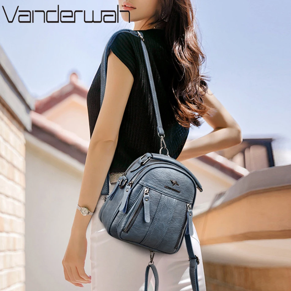 4 In 1 Leather Backpacks Multi – Mini Backpack Women Bewertung und Preis