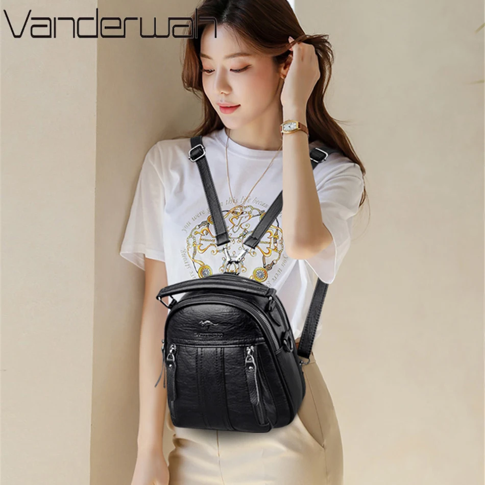 4 In 1 Leather Backpacks Multi – Mini Backpack Women Bewertung und Preis