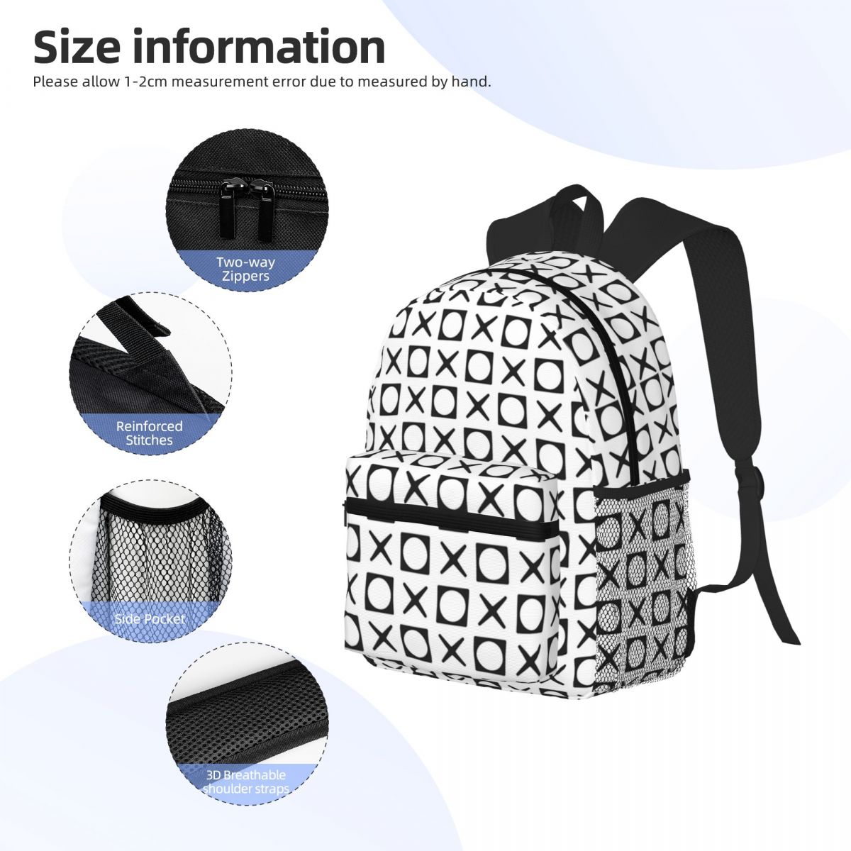 XOXO Pattern Student Backpack  – Women'S Xoxo Bags Bewertung und Preis