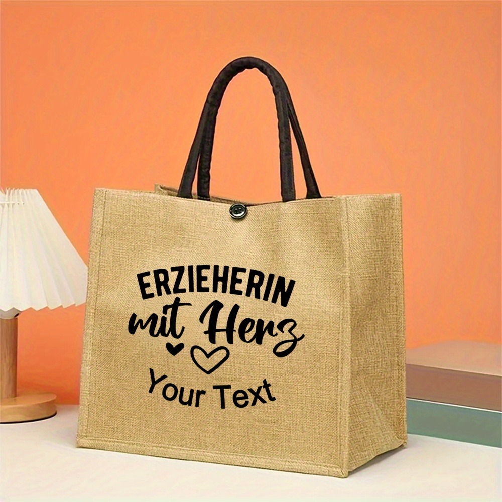Custom Name Linen Tote Bag, Li – Women'S Bags Holiday Bewertung und Preis
