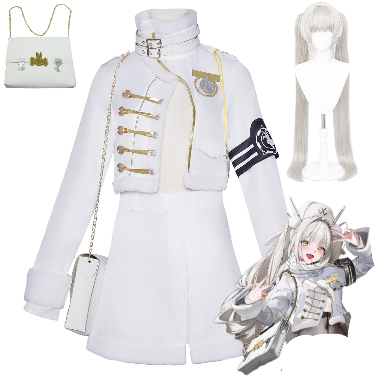 Anime Game Youk Blanc Cosplay  – Women Bags White Bewertung und Preis