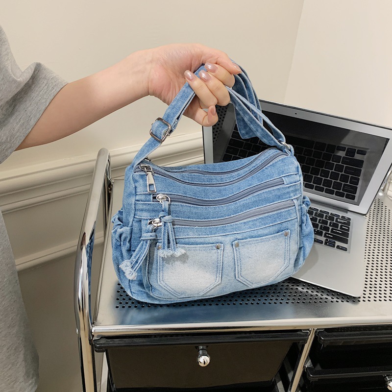 Korean Fashion Washed Denim Co – Women'S Kipling Bags Bewertung und Preis