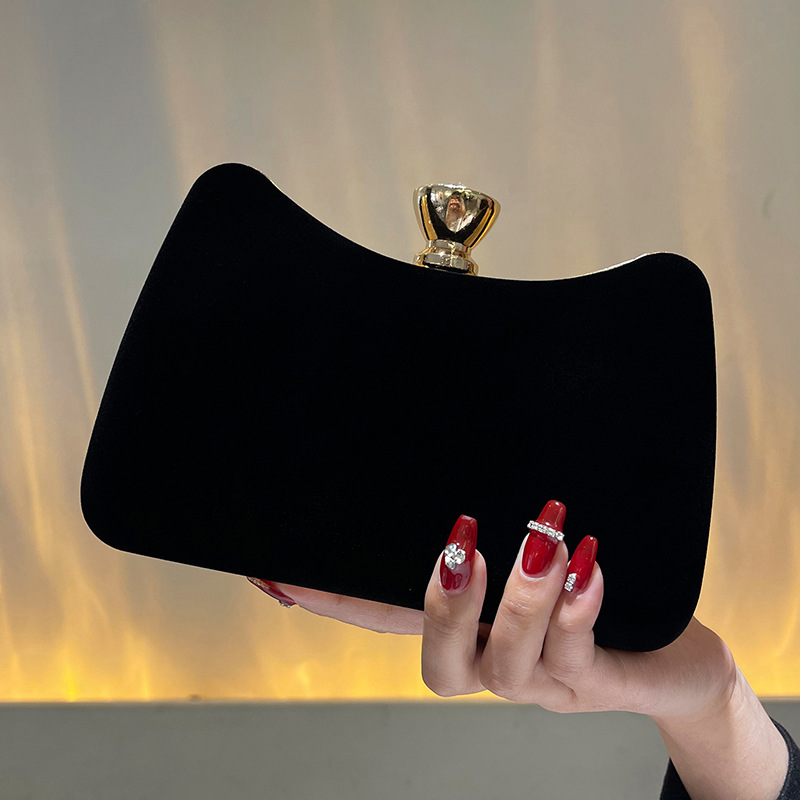 Luxury Black Satin Evening Clu – Women Bags With Wallet Bewertung und Preis