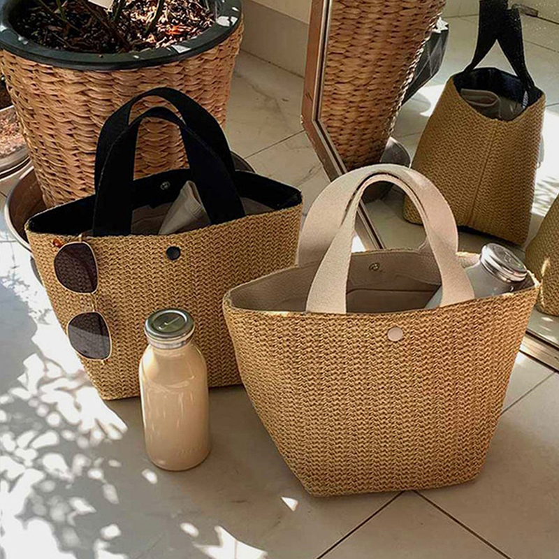 Elegant Ladies Straw Woven Han – Women'S Bags Holiday Bewertung und Preis