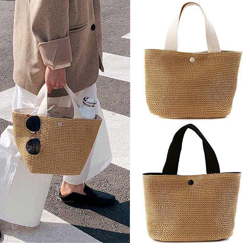 Elegant Ladies Straw Woven Han – Women'S Bags Holiday Bewertung und Preis