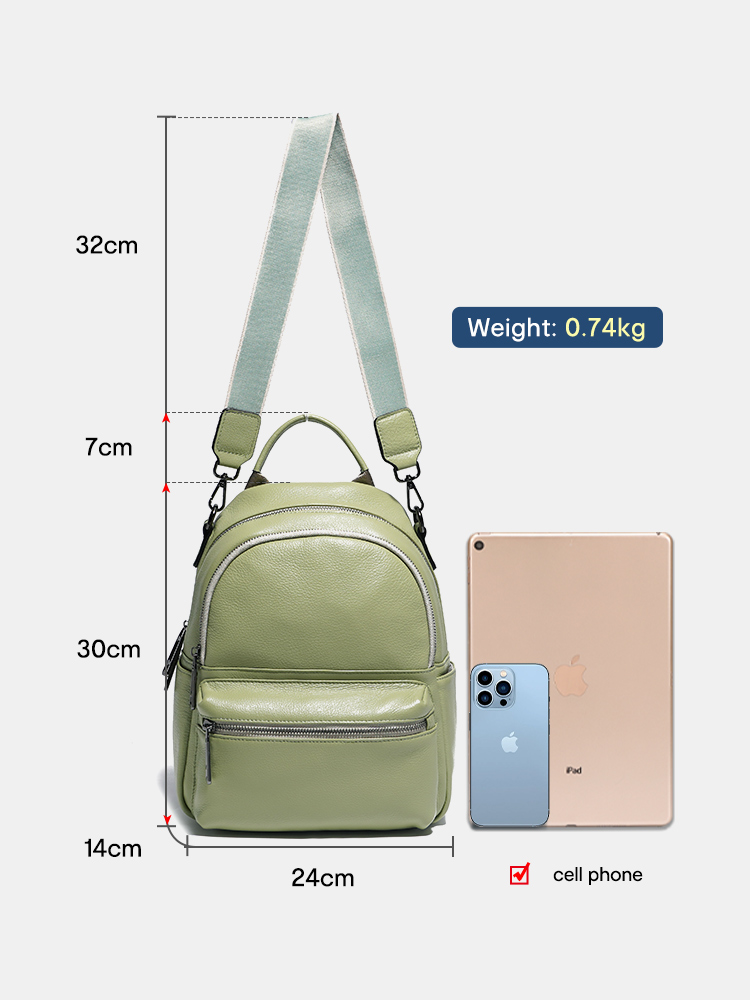 Zency Women Leather Backpack K – Women Bags White Bewertung und Preis