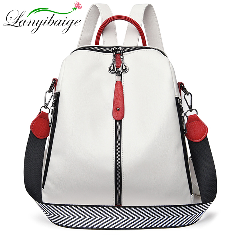 Fashion Backpack Women Soft Le – Women Bags White Bewertung und Preis