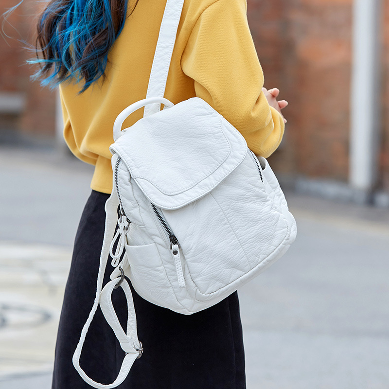 Women's Backpack White Washed  – Mini Backpack Women Bewertung und Preis