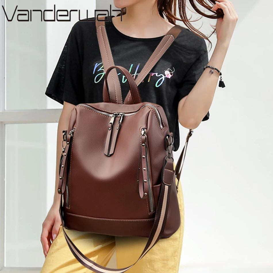 Brand Luxury Backpacks Soft Le – Women Bags H&M Bewertung und Preis