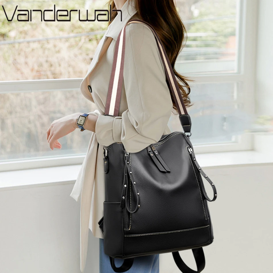 Brand Luxury Backpacks Soft Le – Women Bags H&M Bewertung und Preis