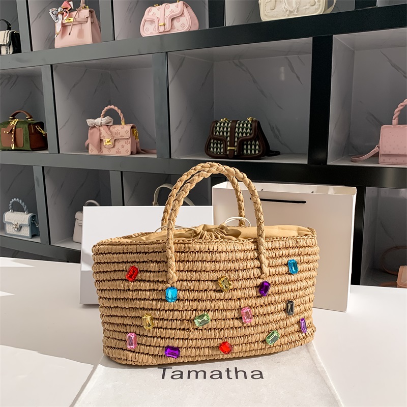 Summer Straw Woven Handmade Ha – Women'S Bags Holiday Bewertung und Preis