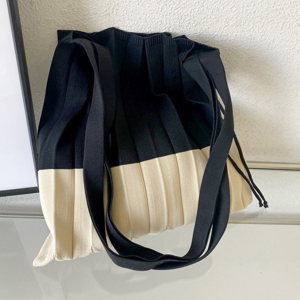 Knitted Foldable Storage Handb – Women Bags White Bewertung und Preis