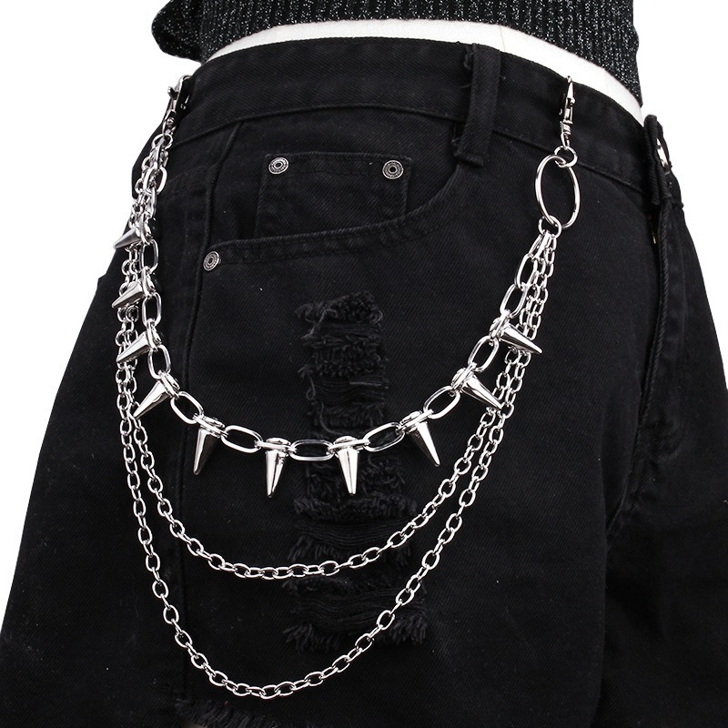 Hip Hop Punk Rock Metal Pants  – Women Bags With Wallet Bewertung und Preis