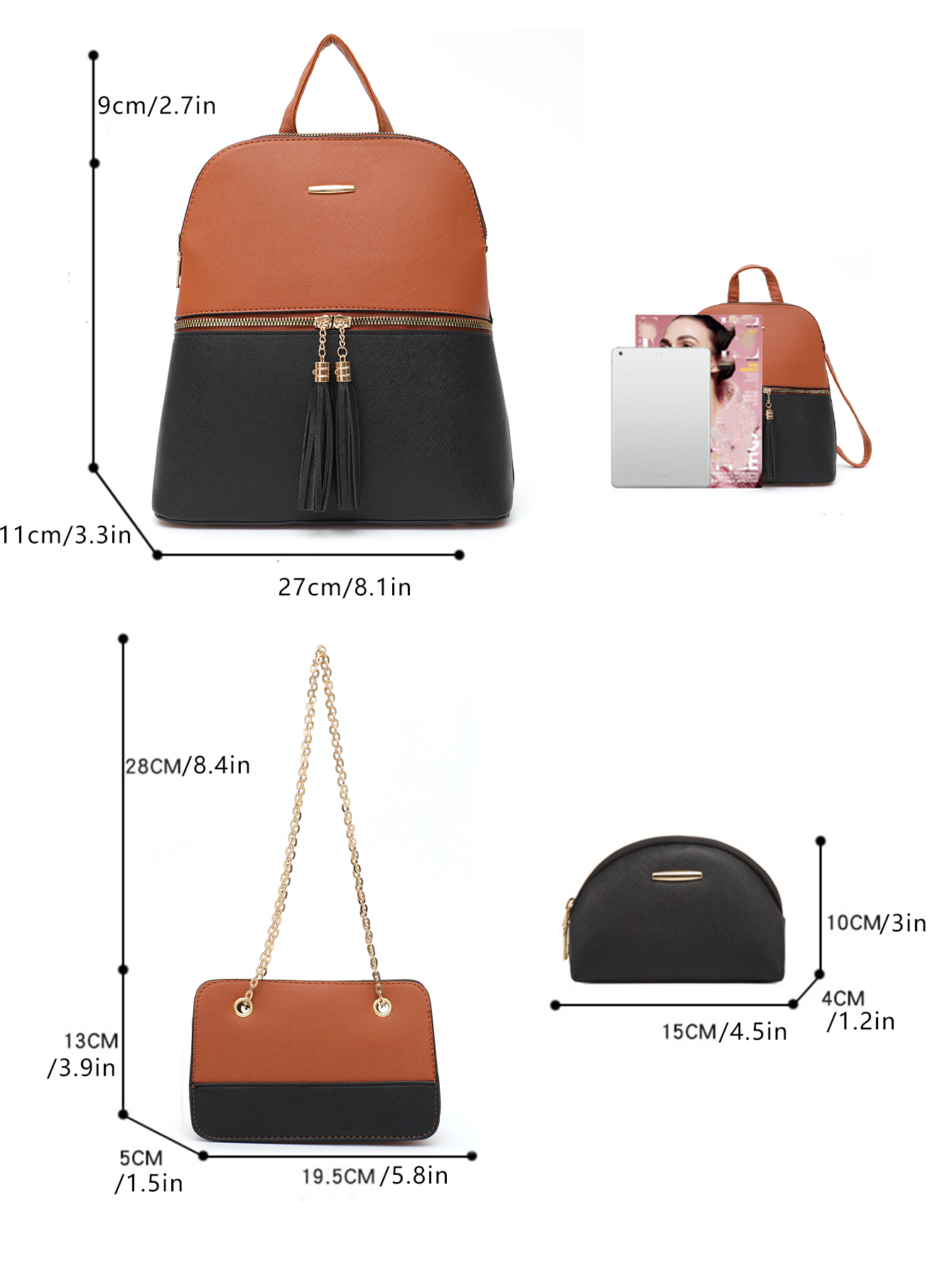 4 PCS Bags Set Women's Fashion – Women'S Bags Jacquemus Bewertung und Preis