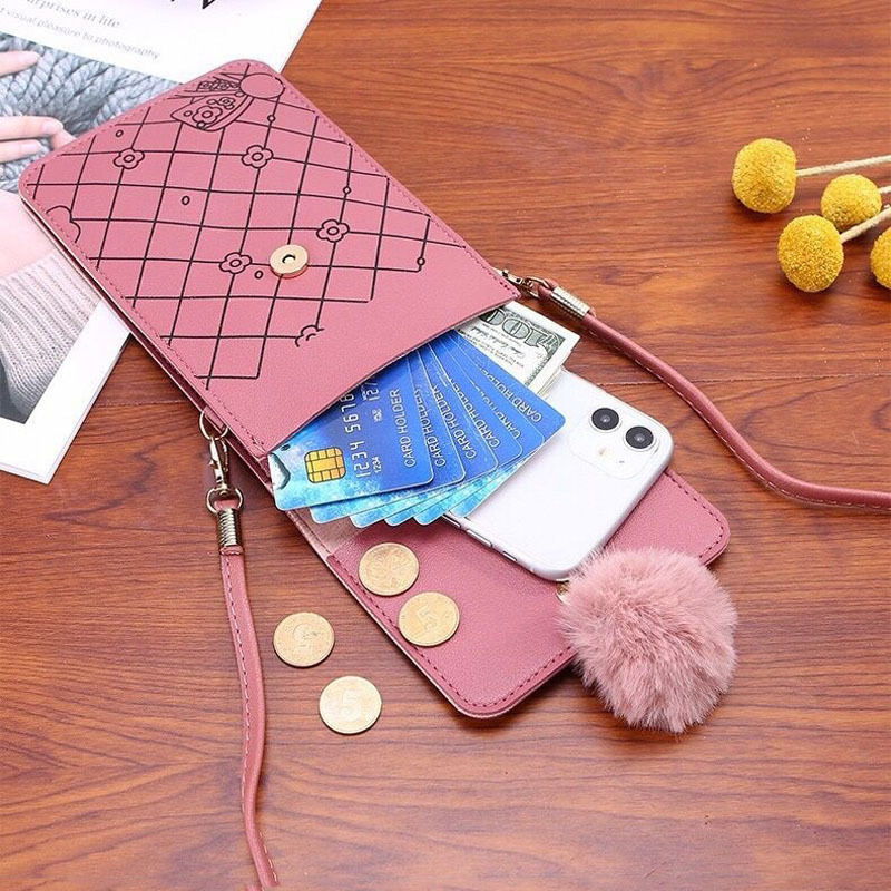 Cute Cartoon Pattern Touch-Scr – Women Bags With Wallet Bewertung und Preis