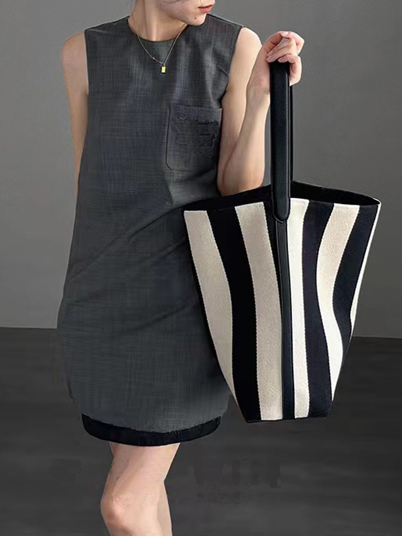 Niche striped canvas bucket ba – Women Bags Prada Bewertung und Preis