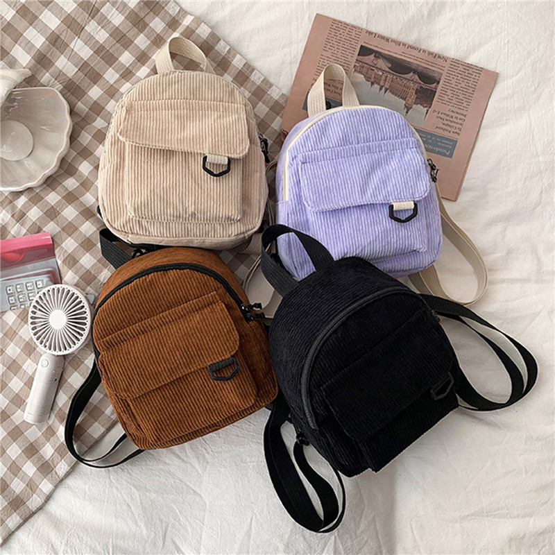 Solid Color Mini Backpack Cord – Mini Backpack Women Bewertung und Preis
