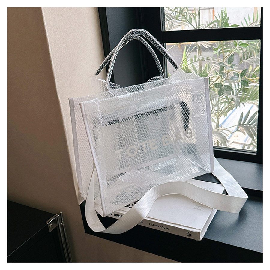 Fashion New High Capacity PVC  – Women Bags White Bewertung und Preis