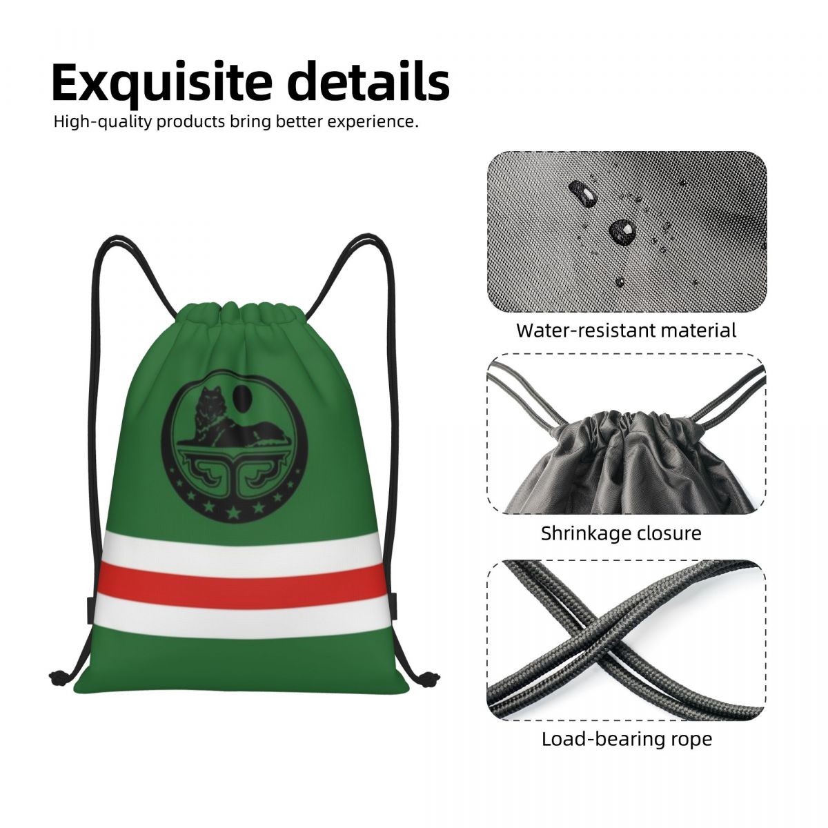 Custom Chechen Borz Drawstring – Women'S Yoga Bags Bewertung und Preis