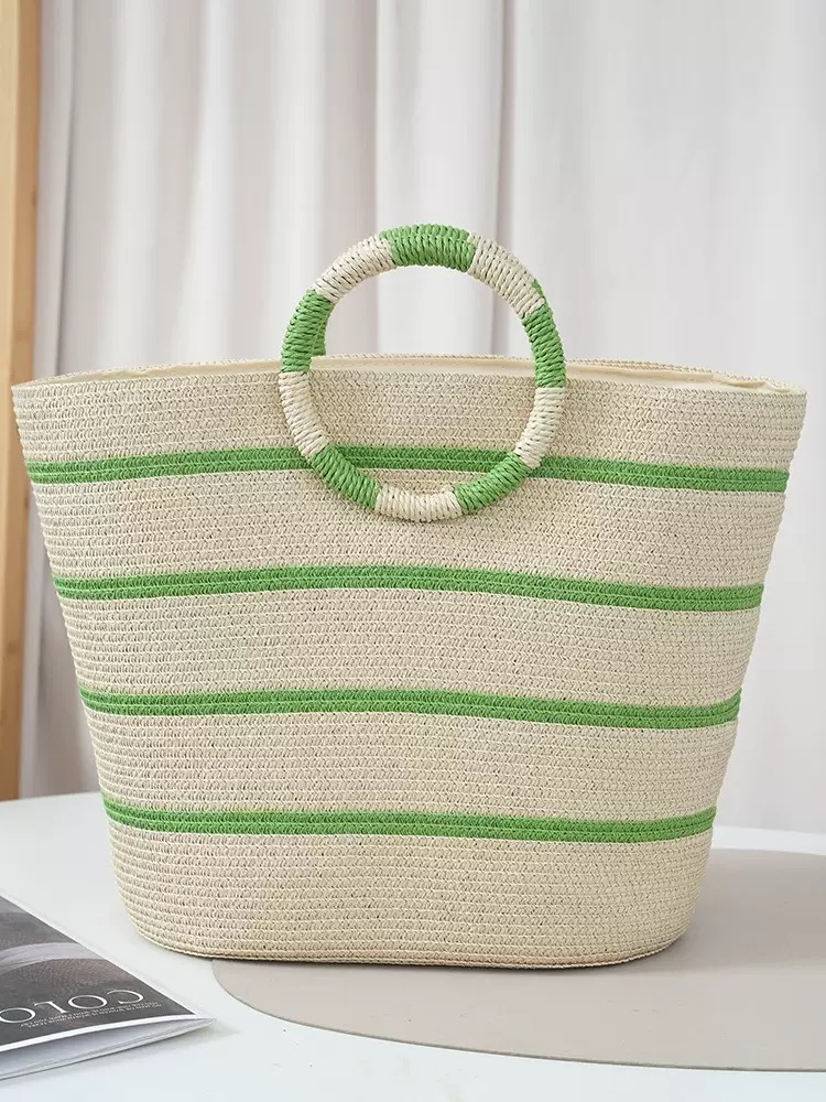 striped Tote grass woven bag s – Women'S Bags Holiday Bewertung und Preis