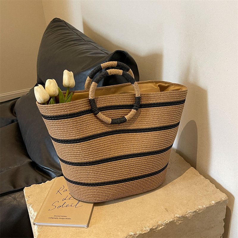 striped Tote grass woven bag s – Women'S Bags Holiday Bewertung und Preis