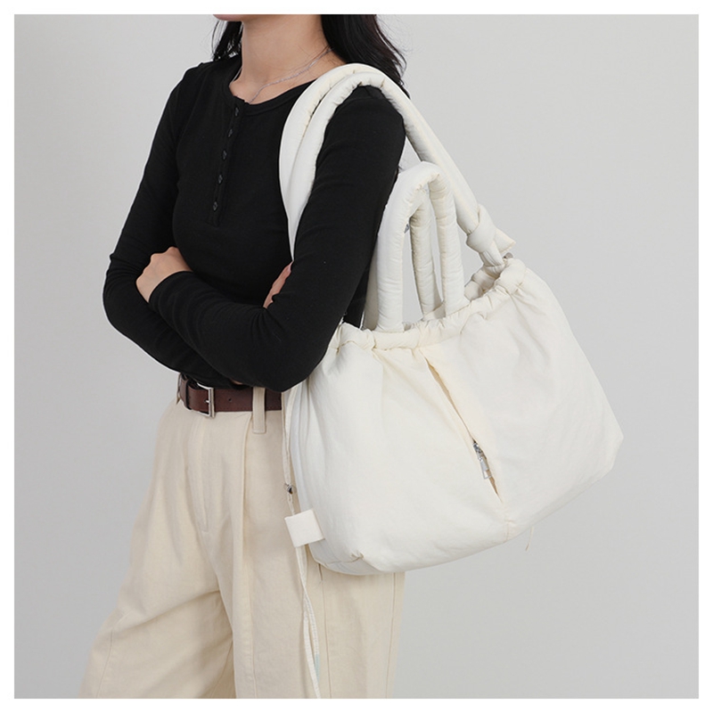 Women's New Bag Down Padded Ja – Women Bags White Bewertung und Preis