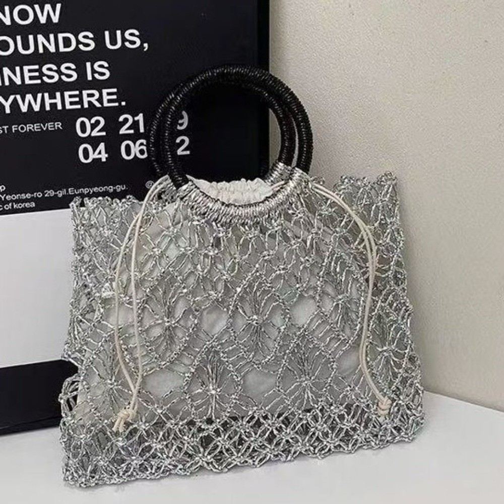 Woven Hollow-out Woven Handbag – Women'S Bags Holiday Bewertung und Preis